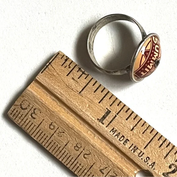 Artist Designed- Silver & Steel Ring and Gold-Toned Ring- one of a kind - Picture 4 of 10